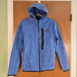 Nike Sportswear Tech Fleece Full-Zip Hoodie Marina Blue DM6515-407 Men's Size S